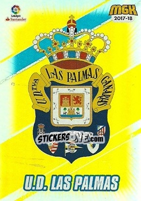 Figurina Las Palmas - Liga 2017-2018. Megacracks - Panini