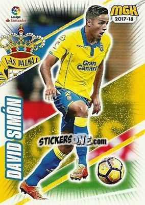 Sticker David Simón - Liga 2017-2018. Megacracks - Panini