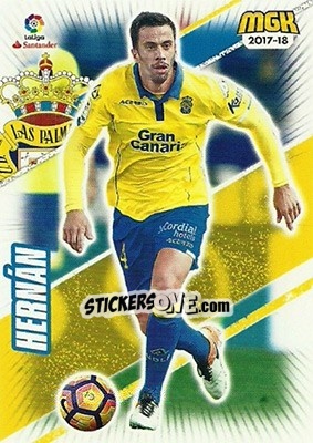 Cromo Hernán Santana - Liga 2017-2018. Megacracks - Panini