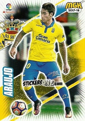 Sticker Araujo - Liga 2017-2018. Megacracks - Panini