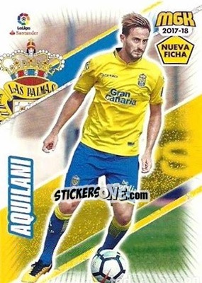 Sticker Aquilani - Liga 2017-2018. Megacracks n. 313bis - Panini