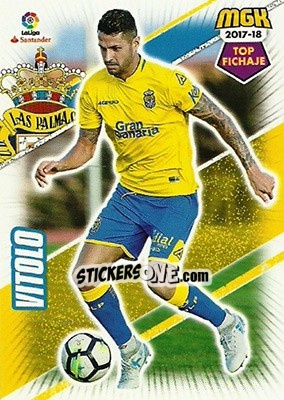 Sticker Vitolo - Liga 2017-2018. Megacracks - Panini