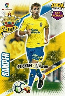 Sticker Samper - Liga 2017-2018. Megacracks - Panini