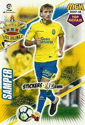 Sticker Samper - Liga 2017-2018. Megacracks n. 318 - Panini