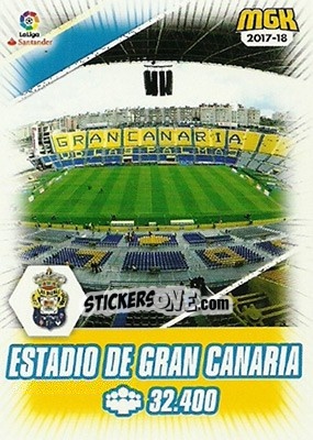 Cromo Estadio de Gran Canaria - Liga 2017-2018. Megacracks n. 319 - Panini