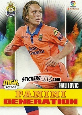 Sticker Halilovic - Liga 2017-2018. Megacracks - Panini