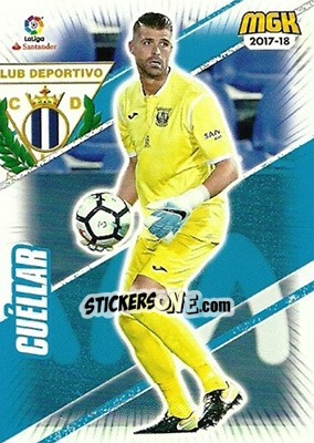 Sticker Cuéllar - Liga 2017-2018. Megacracks - Panini