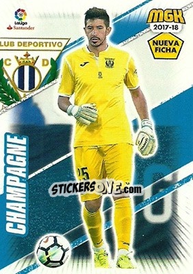 Cromo Champagne - Liga 2017-2018. Megacracks n. 327bis - Panini