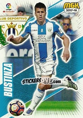 Cromo Bustinza - Liga 2017-2018. Megacracks n. 329 - Panini