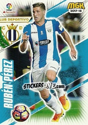 Sticker Rubén Pérez - Liga 2017-2018. Megacracks n. 334 - Panini