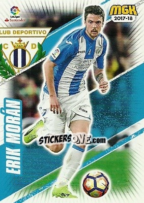 Cromo Erik Morán - Liga 2017-2018. Megacracks n. 335 - Panini