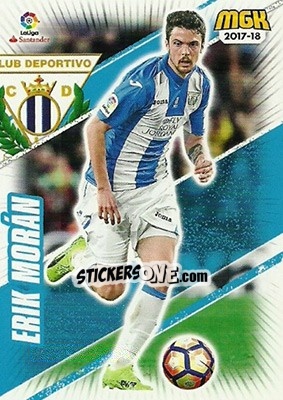 Sticker Erik Morán - Liga 2017-2018. Megacracks - Panini