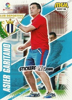 Cromo Asier Garitano - Liga 2017-2018. Megacracks n. 347 - Panini