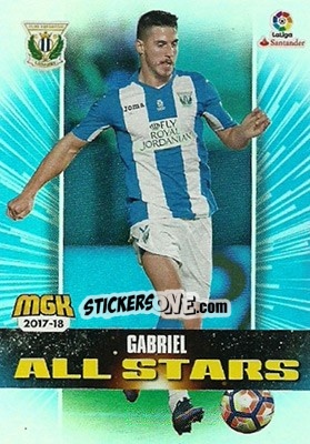 Cromo Gabriel - Liga 2017-2018. Megacracks n. 349 - Panini