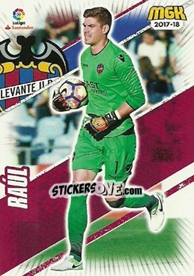 Sticker Raúl - Liga 2017-2018. Megacracks - Panini