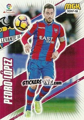 Sticker Pedro López - Liga 2017-2018. Megacracks n. 355 - Panini