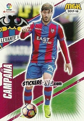 Sticker Campaña - Liga 2017-2018. Megacracks n. 363 - Panini
