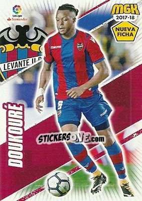 Sticker Doukouré - Liga 2017-2018. Megacracks - Panini