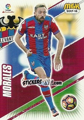Sticker Morales - Liga 2017-2018. Megacracks n. 365 - Panini