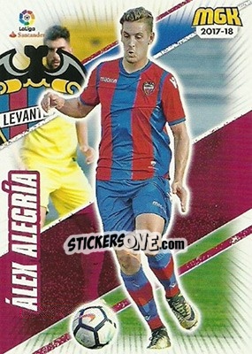 Sticker Álex Alegría - Liga 2017-2018. Megacracks - Panini