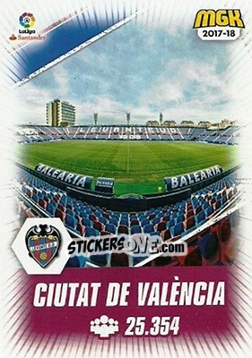 Sticker Ciutat de Valencia - Liga 2017-2018. Megacracks - Panini