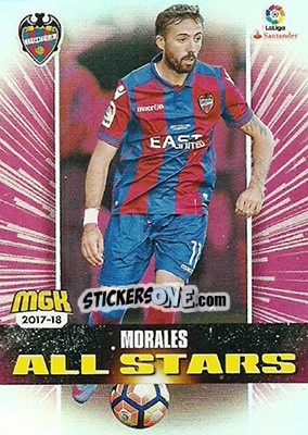 Sticker Morales - Liga 2017-2018. Megacracks - Panini