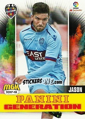 Sticker Jason - Liga 2017-2018. Megacracks - Panini