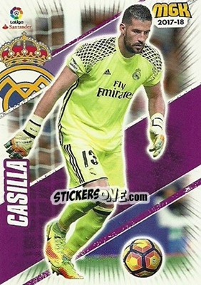 Cromo Casilla - Liga 2017-2018. Megacracks n. 381 - Panini