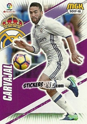 Sticker Carvajal - Liga 2017-2018. Megacracks n. 382 - Panini