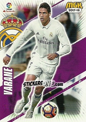Sticker Varane - Liga 2017-2018. Megacracks n. 383 - Panini