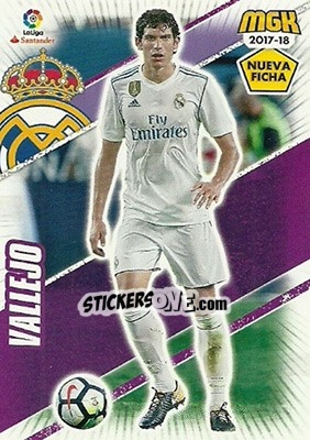 Sticker Vallejo - Liga 2017-2018. Megacracks n. 385bis - Panini