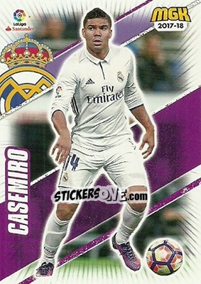 Sticker Casemiro - Liga 2017-2018. Megacracks n. 387 - Panini