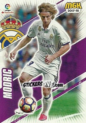 Sticker Modric - Liga 2017-2018. Megacracks - Panini