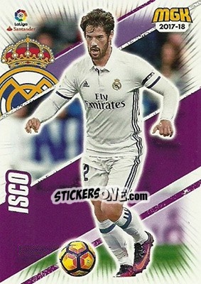 Sticker Isco - Liga 2017-2018. Megacracks n. 390 - Panini