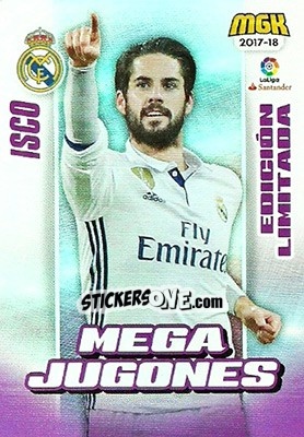 Sticker Isco - Liga 2017-2018. Megacracks n. 390b - Panini