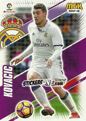 Sticker Kovacic - Liga 2017-2018. Megacracks n. 391 - Panini