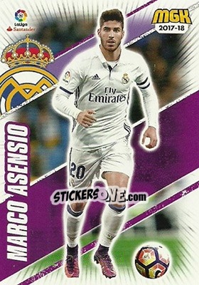 Sticker Marco Asensio - Liga 2017-2018. Megacracks n. 393 - Panini