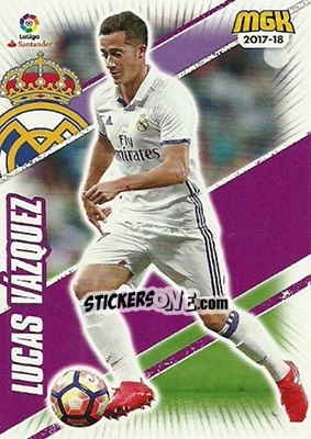 Sticker Lucas Vázquez - Liga 2017-2018. Megacracks n. 394 - Panini