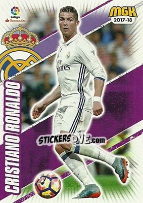 Sticker Cristiano Ronaldo - Liga 2017-2018. Megacracks n. 396 - Panini