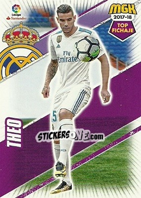 Sticker Theo Hernández - Liga 2017-2018. Megacracks - Panini