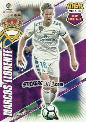 Sticker Marcos Llorente - Liga 2017-2018. Megacracks n. 399 - Panini