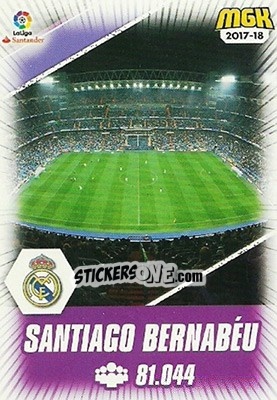 Figurina Santiago Bernabéu - Liga 2017-2018. Megacracks - Panini