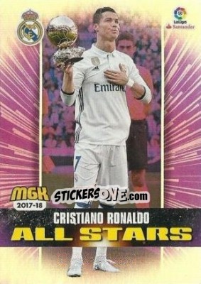 Sticker Cristiano Ronaldo - Liga 2017-2018. Megacracks - Panini
