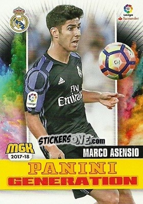 Sticker Marco Asensio - Liga 2017-2018. Megacracks n. 405 - Panini