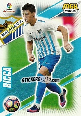 Cromo Federico Ricca - Liga 2017-2018. Megacracks n. 412 - Panini