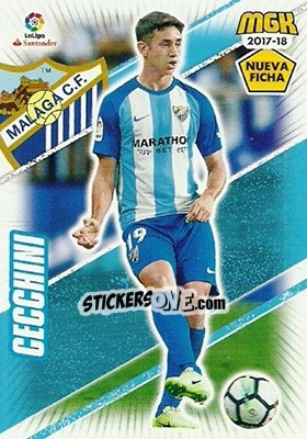 Sticker Cecchini - Liga 2017-2018. Megacracks - Panini