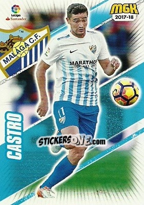 Sticker Castro - Liga 2017-2018. Megacracks - Panini