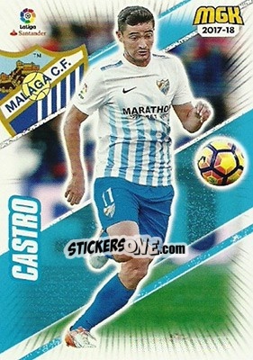 Sticker Castro - Liga 2017-2018. Megacracks n. 423 - Panini