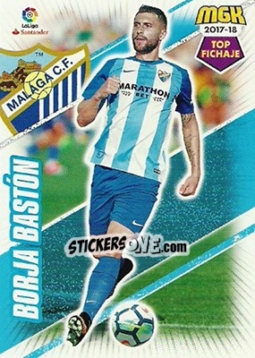 Sticker Borja Bastón - Liga 2017-2018. Megacracks - Panini