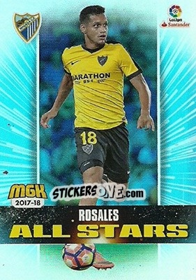 Sticker Rosales - Liga 2017-2018. Megacracks n. 430 - Panini